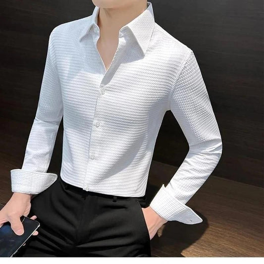 Men's Popcorn Slim Fit Casual Shirt